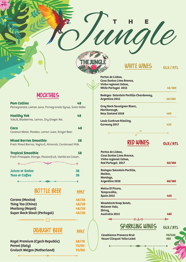 MENU The Jungle